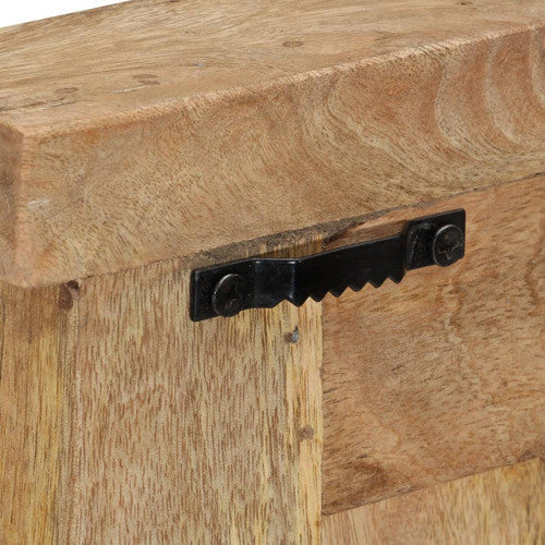 vidaXL Coat Racks Wall Mounted Clothes Rack Hook Hanger 2 Pcs Solid Wood Mango