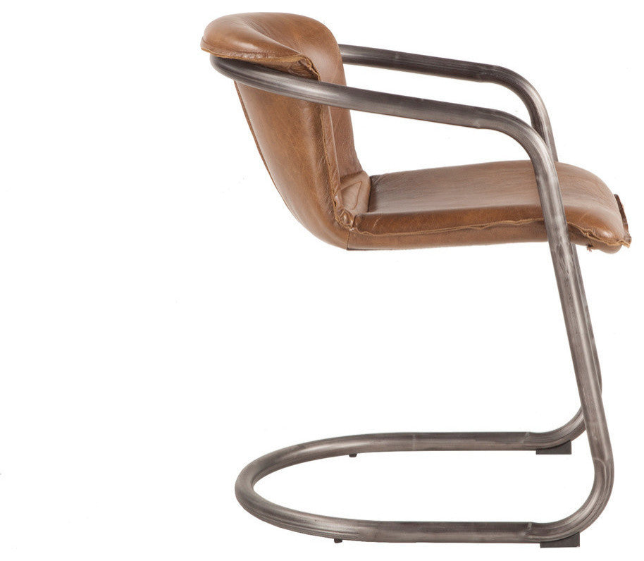 Chiavari Leather Chair, Brown