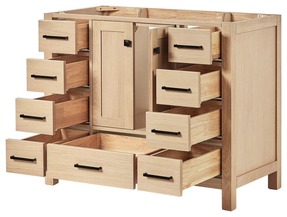 ARIEL Cambridge 42 in. Single Sink Base Cabinet In Oak