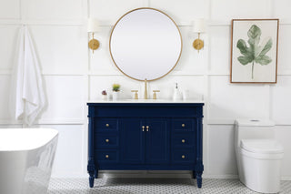 Lewis 48" Single Bathroom Vanity, Blue