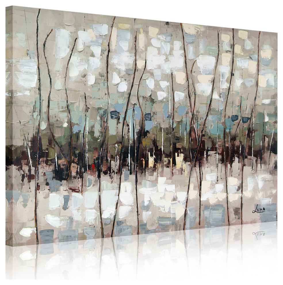 30" x 40" Abstract Canvas Wall Art Print by Luna M.