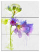Blue Hand drawn Eustoma Watercolor, Floral Triptych Canvas Art, 28x36, 3 Panels