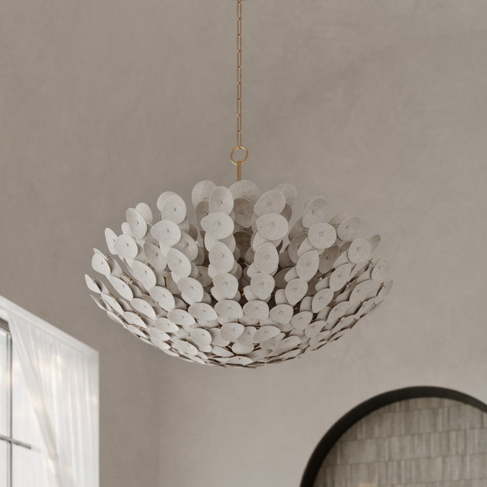 Aimi 12 Light Chandelier, Textile