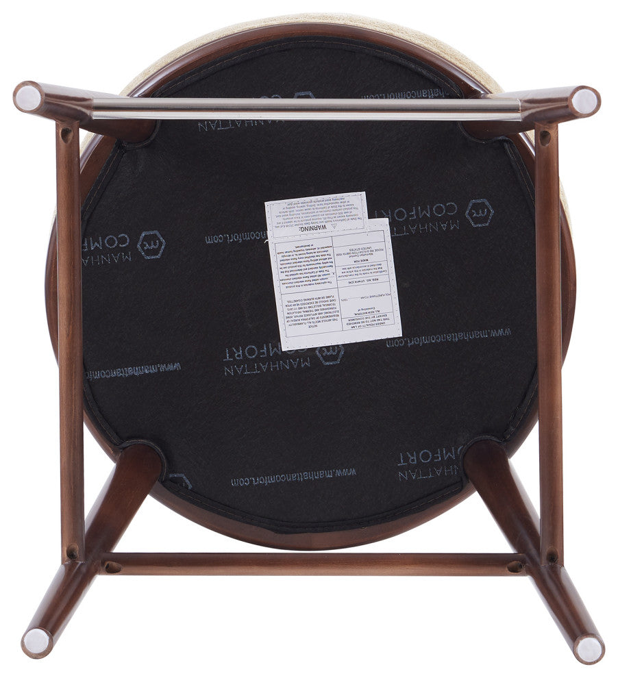 Manhattan Comfort Evalyn Counter Stool, Natural, Single