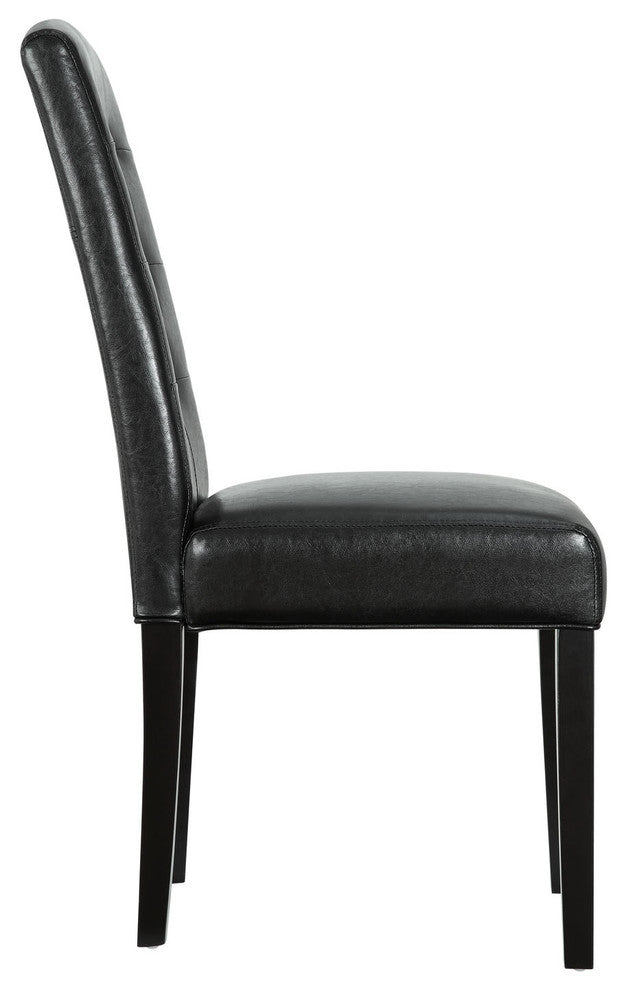 Modern Contemporary Kitchen Dining Side Chair Black