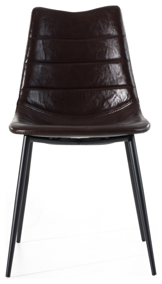 Gilliam Modern Brown Dining Chairs, Set of 2