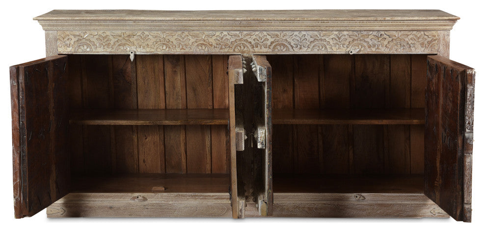 Reclaimed Wood Sideboard with 4 Doors