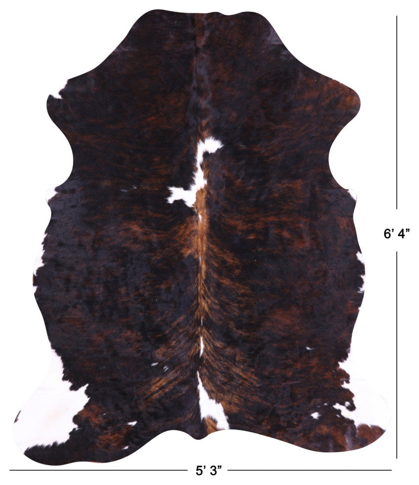 6' 4" X 5' 3" Natural Cowhide Rug C1974