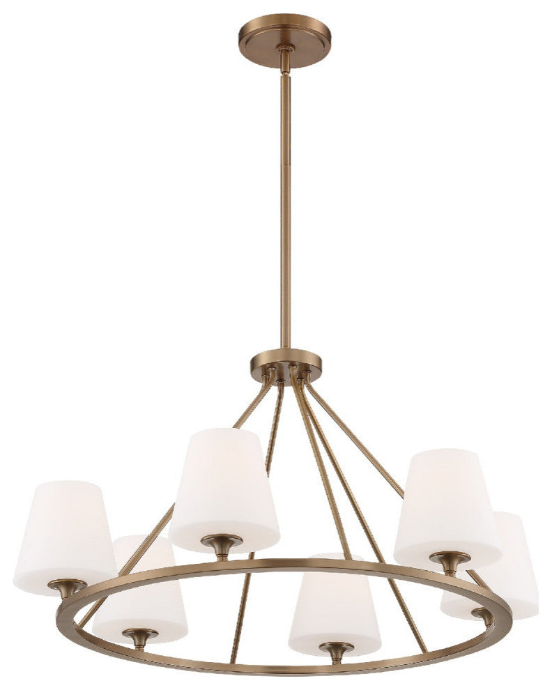 Keenan 6 Light Vibrant Gold Chandelier