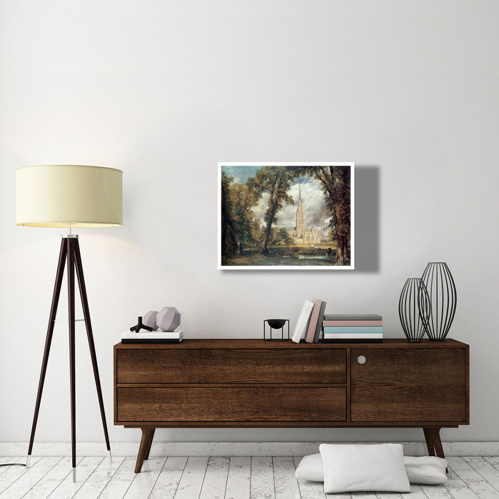 "Salisbury Cathedral" Digital Paper Print by John Constable, 38"x26"