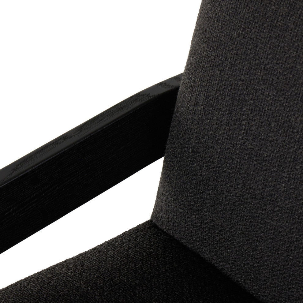 Roxy Dining Armchair Gibson Black, Brushed Ebony Oak