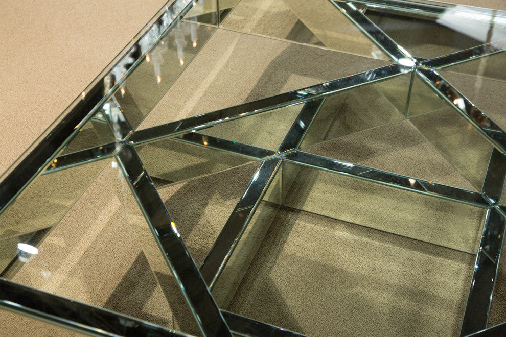 Montreal Geometric Square Cocktail Table