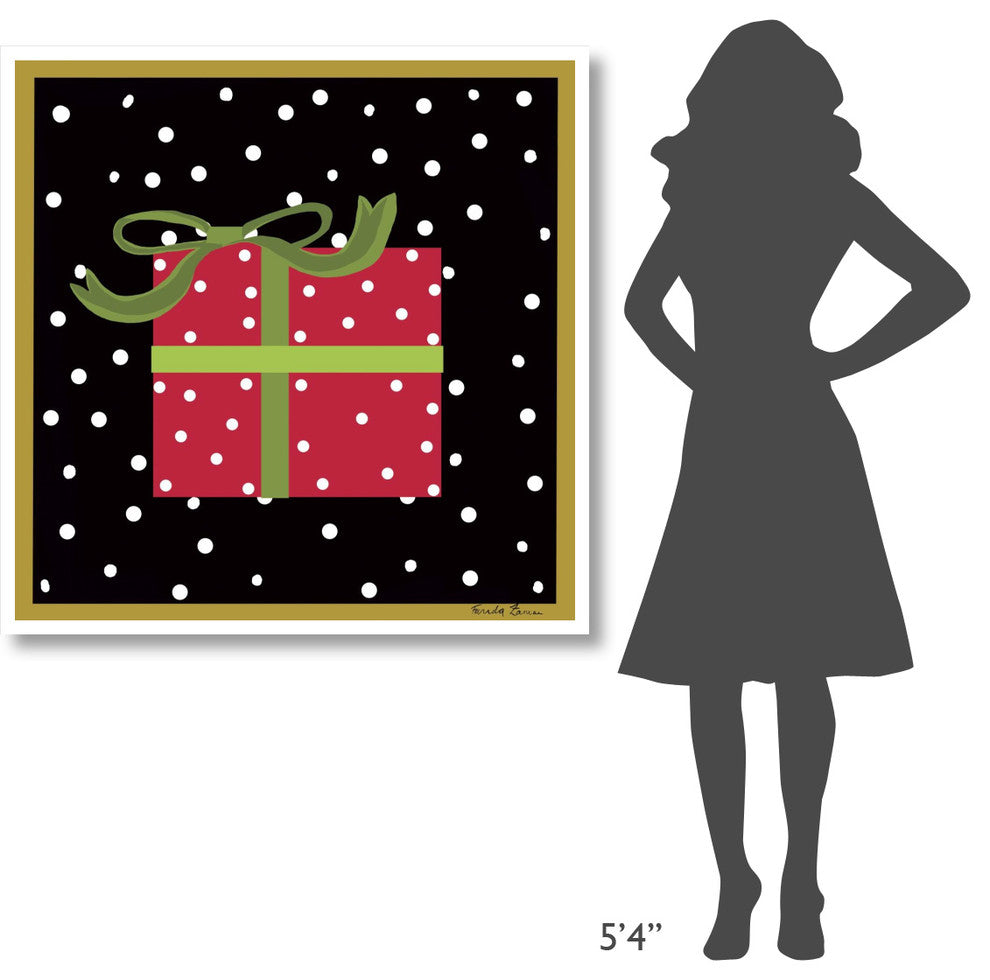 "The Night Before Christmas V" Digital Paper Print by Farida Zaman, 42"x42"