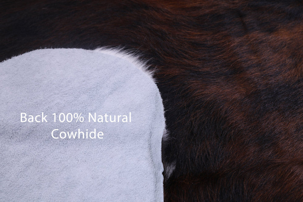 Organic Natural Hair-On Cowhide Area Rug 6' 10" X 6' 4" C1852