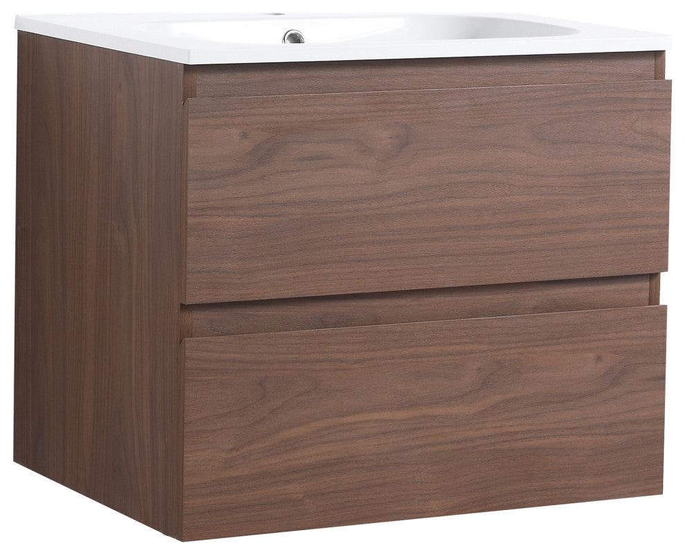 24" Wall-Mounted Bath Vanity, Top and Basin