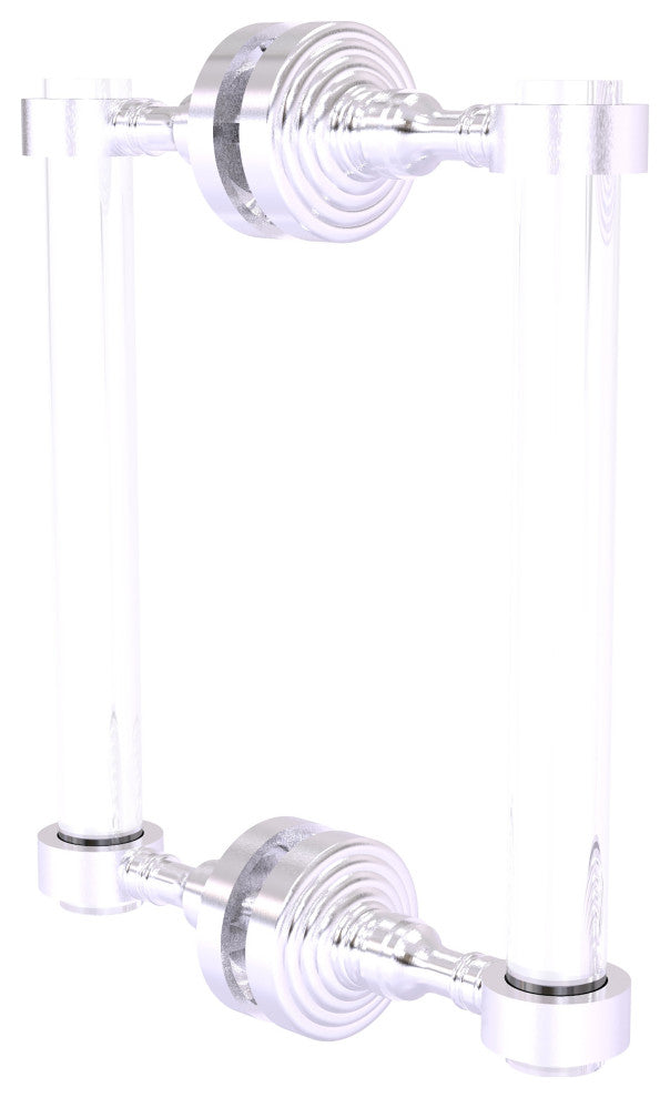 Pacific Grove 8" Back to Back Shower Door Pull, Satin Chrome