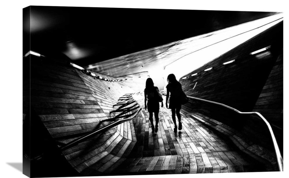 "Walking Towards The Light" Canvas Giclee by Tetsuya Hashimoto, 30"x20"