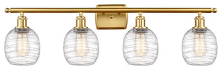 Innovations 516-4W-SG-G1013-LED 4-Light Bath Vanity Light, Satin Gold