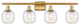 Innovations 516-4W-SG-G1013-LED 4-Light Bath Vanity Light, Satin Gold