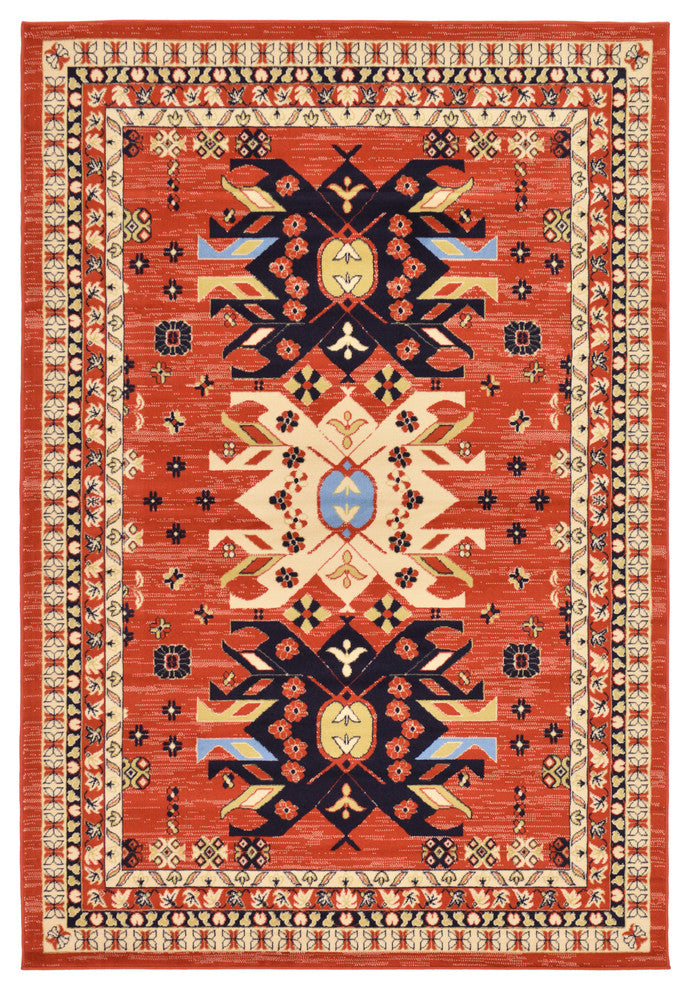 Unique Loom Terracotta Oasis Taftan 6'x9' Area Rug