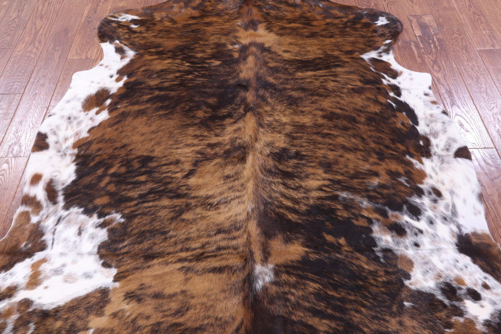 Brindle Natural Cowhide Rug 7' 0" X 6' 6" C2217