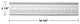 Ornate White Urethane Foam Emperial Cornice  6 Pieces Totaling 567.75" Length