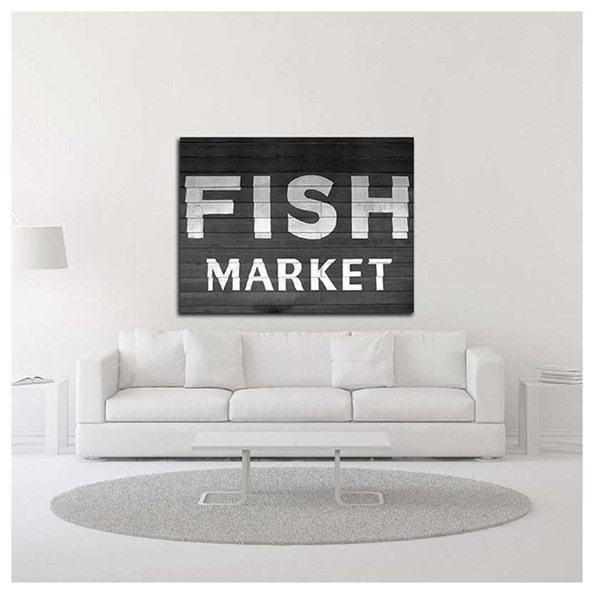 "Fish Market" by PhotoINC Studio, Print on Canvas, 24"x18"