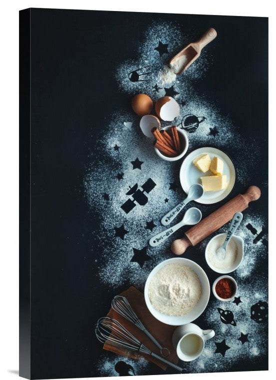"Baking For Stargazers" Stretched Canvas Giclee by Dina Belenko, 12x18"