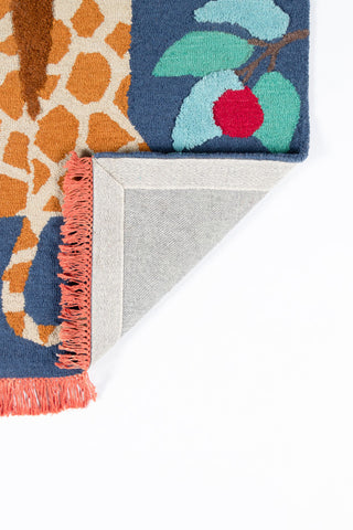 Novogratz Atticus Gia Hand Tufted Wool Area Rug, Navy, 3'x5'