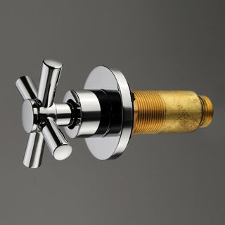 Wall Mount Chrome Faucet Set, 3 Piece Set