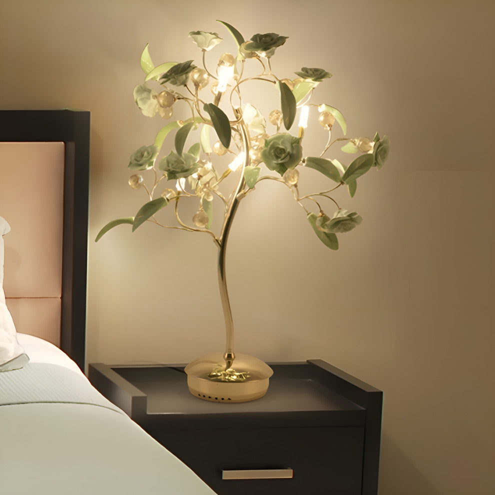 La Tour-de-Peilz | Creative LED Night Lightting in the Shape of Tree, Green