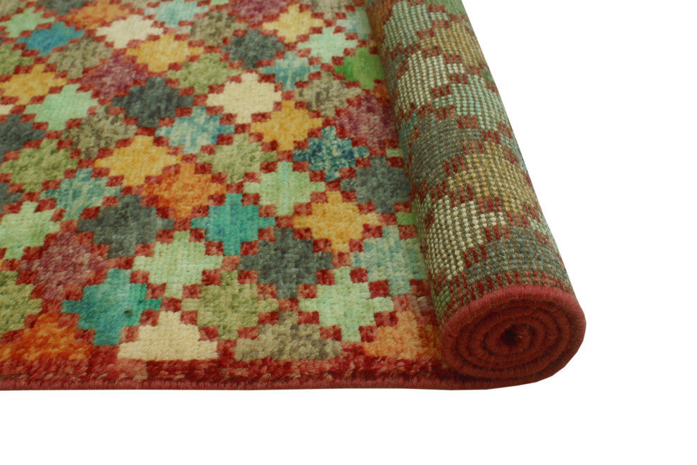 Balochi Lavonne Rust/Gold Rug, 3'10x5'10