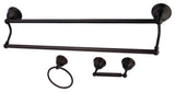 Kingston Brass 3-Piece Bathroom Accessory Set, Oil Rubbed Bronze