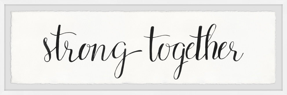 "Strong Together II" Framed Painting Print, 45x15