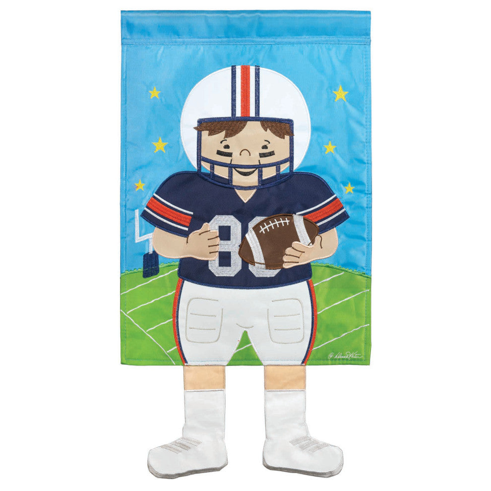 Crazy Leg Football Navy Orange 24in