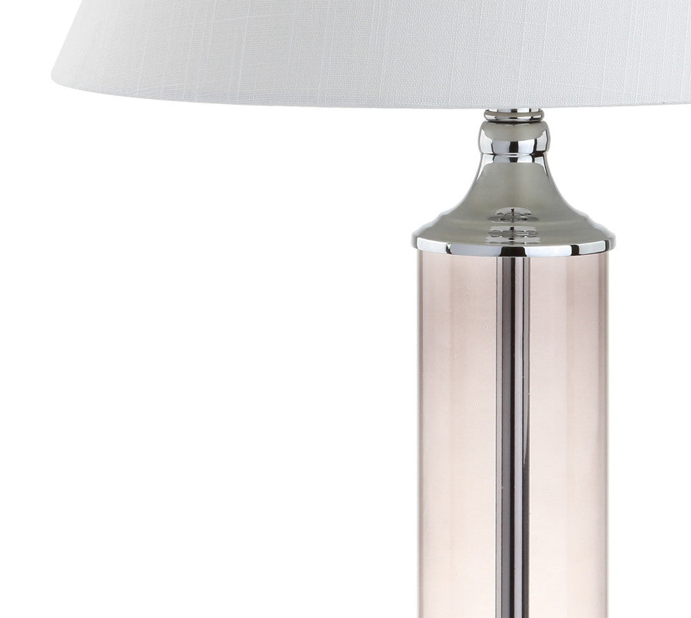 Astor 29" Glass LED Table Lamp, Set of 2, Smoked Gray