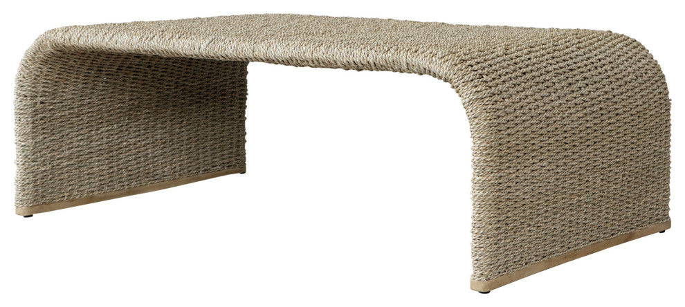 Uttermost 22877 Calabria 29"W Metal and Wood Coffee Table - Brown