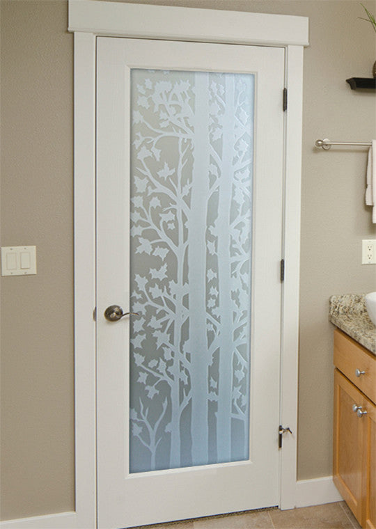 Interior Prehung Door or Interior Slab Door - Forest Trees - Primed - 30" x...