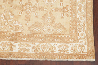 Consigned, Vintage-Style Faded Traditional Area Rug Handmade Persian, Brown, 6x9