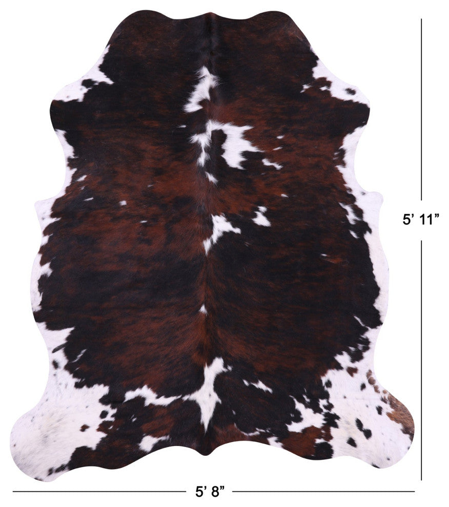 5' 11" X 5' 8" Natural Cowhide Rug C1867