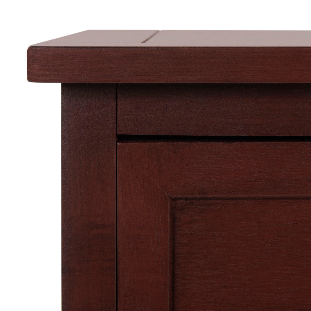Safavieh Carrie Side Storage Side Table, Red