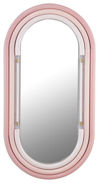 Neon Wall Mirror in Pink