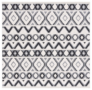 Safavieh Cottage Collection COT210B Rug, Ivory/Black, 6'7" X 6'7" Square