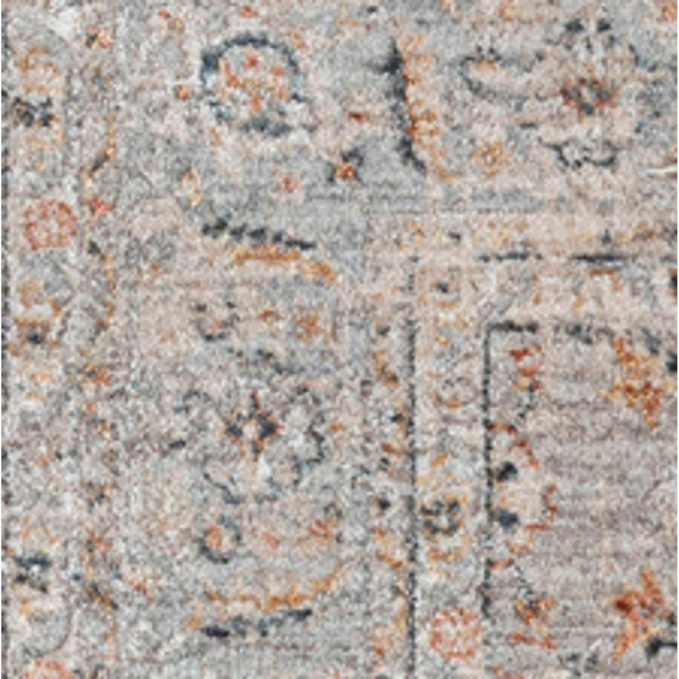 Manor Sarouk Area Rug - Charcoal, 7'10"x10'