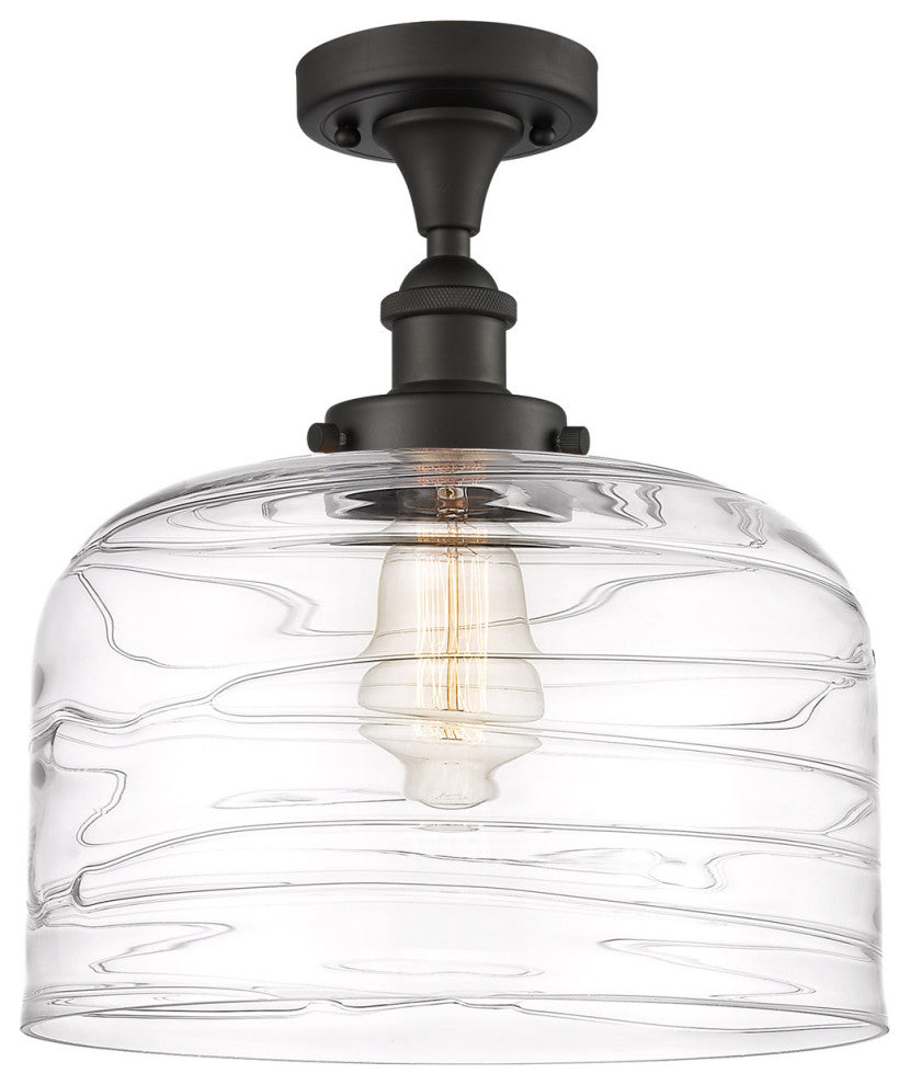 Innovations 916-1C-OB-G713-L 1-Light Semi-Flush Mount, Oil Rubbed Bronze