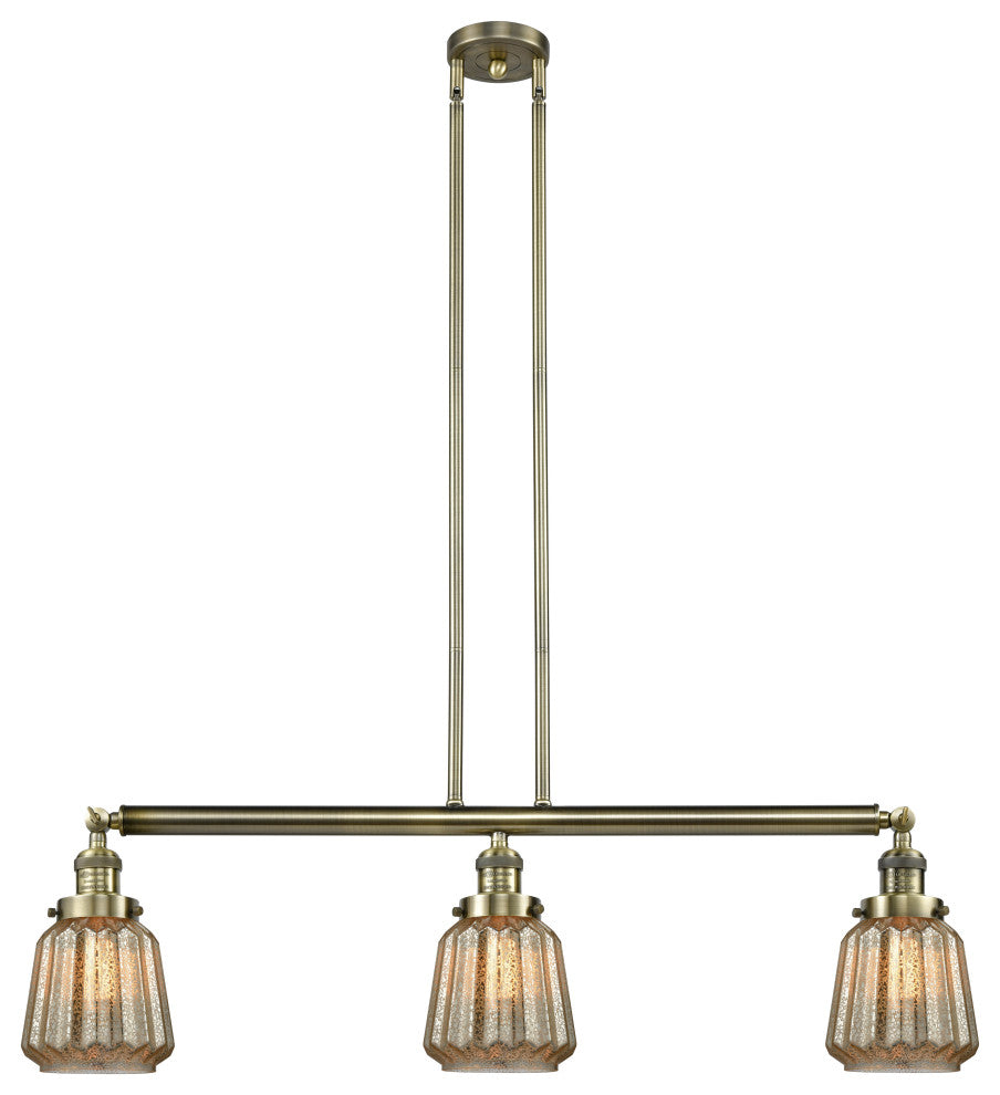 Innovations Lighting 213-Ab-S-G146-Led 3 Light Dimmable Led Island Light