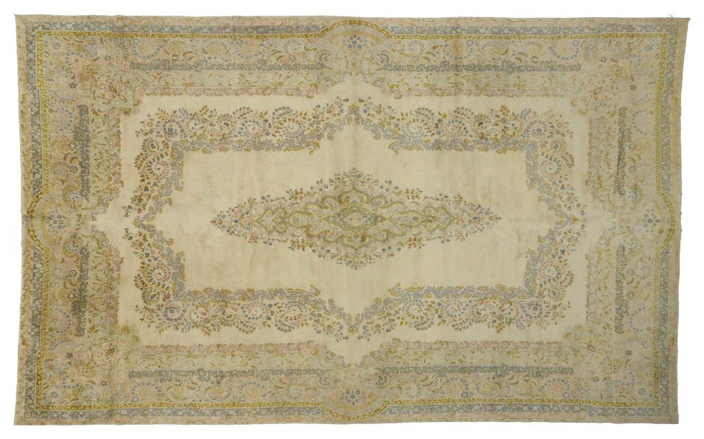 Antique Persian Kerman Rug, 11'05 X 18'07