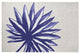 Spiky Flower Spring Chenille Rug, Purple, 4'x6'