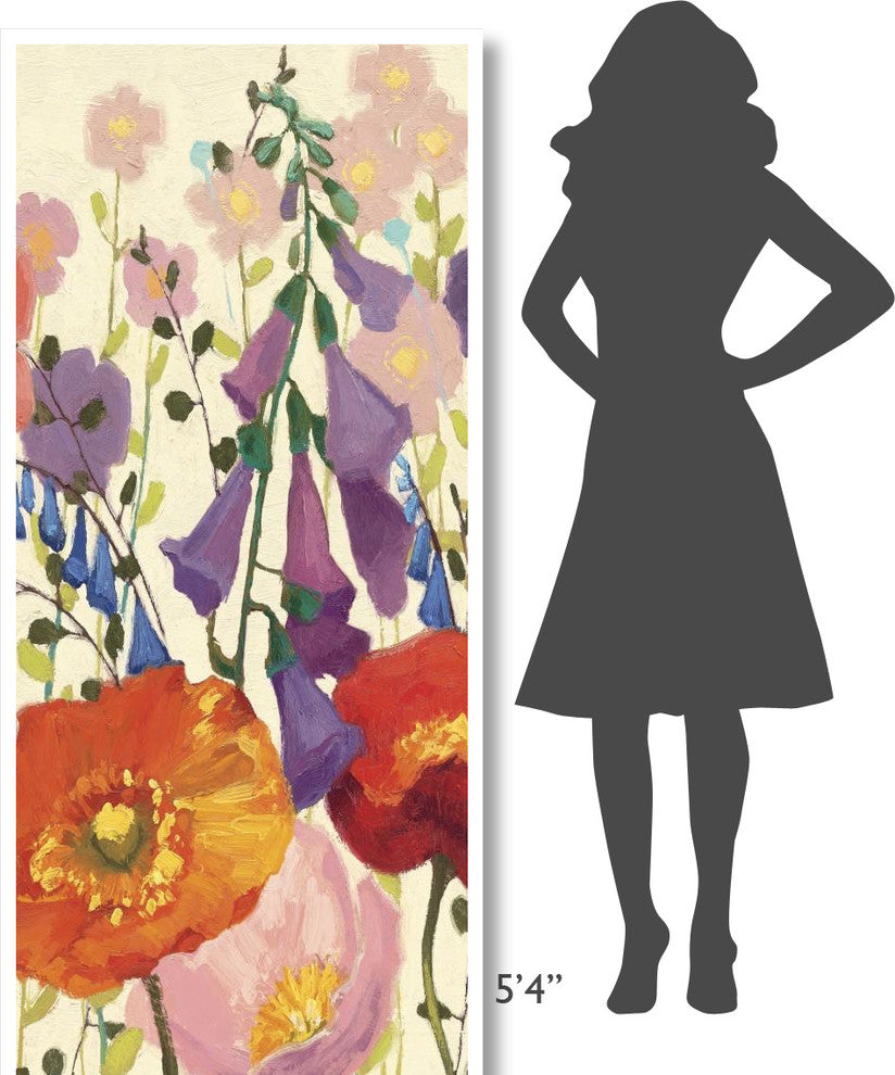 "Couleur Printemps III Panel II" Digital Paper Print by Shirley Novak, 32"x77"