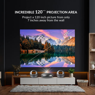 WBM SMART Ultra Short Throw 4K Projector UHD 100" Smart TV